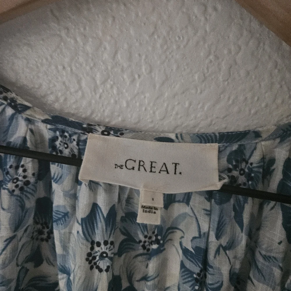 The GREAT. the Gallery dress, light sky pressed floral, size 1 ( small ) - Picture 10 of 10